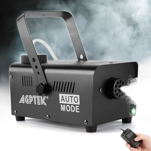 AGPTEK Fog Machine Smoke Machine with Wired Control Automatic SprayFunction