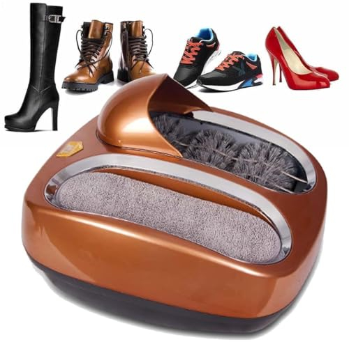 KJHYYPP Machine de Nettoyage de Semelles entièrement Automatique, polisseuse de Chaussures à Induction Automatique, Nettoyeur de Chaussures sans Eau, pour la Maison et Le Bureau (D)