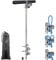 BeneLabel Boat Anchor, Heavy Duty Kayak Sand Stake 92cm Screw in Shallow Water Canoe Beach Anchor SUP Spiral Wind Storm Spike Peg for Small Medium Large Boat with Storage Bag