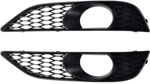 Kühlergrill Auto Auto-Nebelscheinwerfer-Abdeckung Für Audi Q7 4L Für S-Line 2011–2015 Nebelscheinwerfergitter Racing-Grill Scheinwerfer-Netz Lampenabdeckung Zubehör Frontgrill(1 pair a)