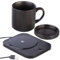 PEARL Tassenwärmer kabellos: 2in1-USB-Tassenwärmer mit Qi-kompatibler Ladestation, 15W, bis 55 °C (Tassenwärmer mit Tasse, Tassenwärmer USB mit Tasse, Heizkissen)
