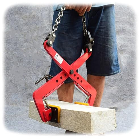 QLXYYFC Lifting Clamp Plate with Adjustable Jaw Opening Duty Concrete Block Lifter for Paving Slabs Adjustable Paving Slab Lifter(S)