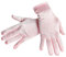 JUNART Guanti corti in raso da donna, lunghezza al polso, guanti morbidi e confortevoli, per feste di nozze, cosplay, costume, Rosa-1 paio, Etichettalia unica