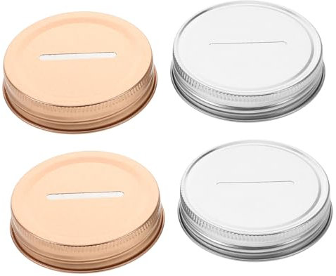 TOPBATHY Jar Bank Cover Jar Sealer Weißblech Deckel Slot für Saving