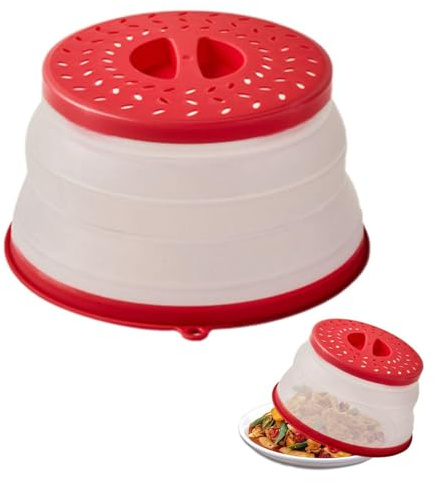 NYGGTYK 1-Teilige Mikrowellenofenabdeckung, Faltbare Mikrowellen-Ofenabdeckung, Spritzfeste Abdeckung Mit Mehreren Funktionen, Kreative Mikrowellenofenabdeckung.