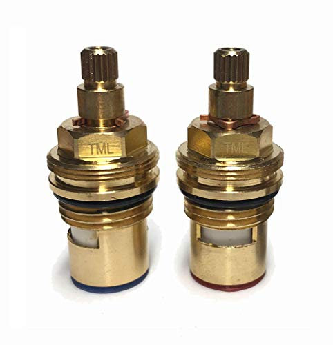 Tap Cartridge Pair Hot Cold Compatible with The Blanco Arti Luper and Juper Tap Quarter Turn Valves 002181 002182