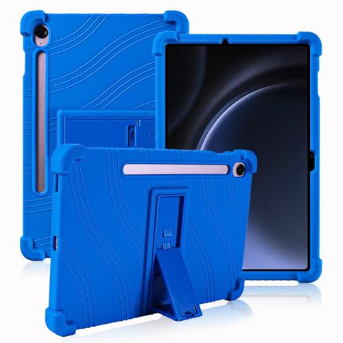 ATOOZ for Samsung Galaxy Tab S10 Lite/S10 FE Tablet Case 10.9 2025,Blue | Soft Silicone Shockproof Case for Samsung Galaxy Tab S9 FE/S9 Tablet 11 inch with PC Stand & Pen Slot