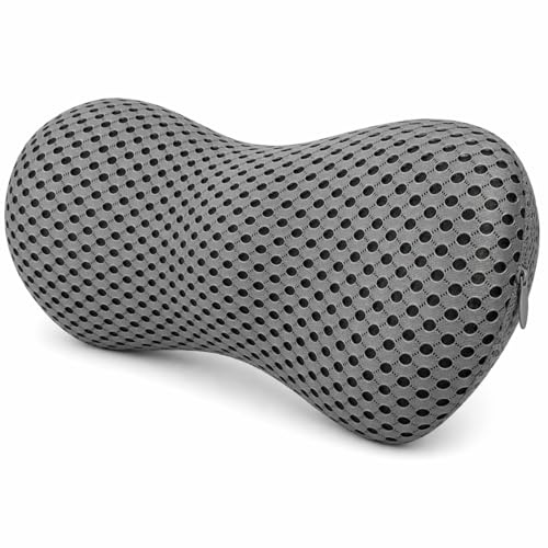 Lumbar Support Pillow for Lower Back Pain Relief – Ergonomic 4D Air-Mesh Memory Foam Back Cushion for Office Chair, Car Seat, Gaming, Recliner and Sleeping