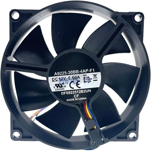 CPU Heatsink Cooler PWM Silent Cooling Fan,92mm 90mm A9225-30BB-4AP-F1 DF0922512B2UN DC 12V Dual Ball Bearing Computer Fans