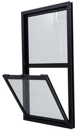 Repuesto de ventana corredera de aluminio para casas móviles, gallineros y camiones de comida, puerta de ventilación aislada de 35 x 80 cm para insonorización y ventilación