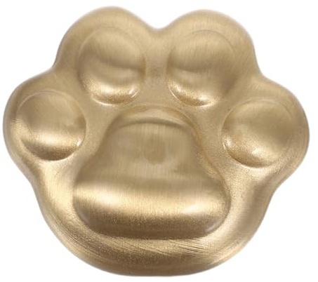 Homoyoyo Solid Brass Bear Claw Cabinet Pull with Fade-Resistant Polished Finish Wardrobe Door Handle for Furniture Closets and Unique Animal Design Knob for Home Decor