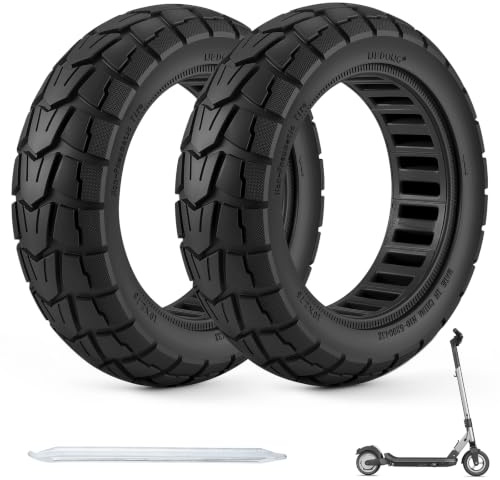 COASTA 10x2.75 Solid Scooter Reifen,70/65-6.5 Vollgummireifen,10zoll reifen | 10x2.75 reifen ,pannensicher schlauchlos ,E Scooter Solid Reifen , für M365, Kukirin, Kaabo & weitere Offroad Roller