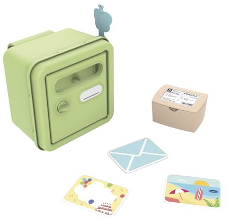 Smoby Life – Briefkasten – Spielhaus-Zubehör – Enthält Paket, Karte, Einladung und Umschlag – Recyceltes Material – Ab 2 Jahren