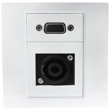 CaeorKvor Façade murale Speakon / Adaptateur femelle 3 broches pour ordinateur portable projecteur Accessoires façade amovible