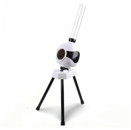 Upright Serving Machine, Basic Model Automatic Badminton Serving Machine For Fixed-point Training, Includes Extended Ball Tube Capacity Approx. 50 Balls And USB Cable For Power Bank Connection.