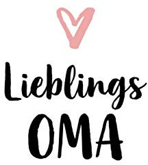 Lieblingsoma: Oma mit Herz Noizbuch Seiten blanko