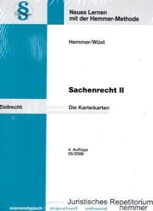 Sachenrecht II - Karteikarten (Karteikarten - Zivilrecht)
