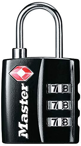Master Lock 4680DBLK Cadenas à bagages TSA Noir