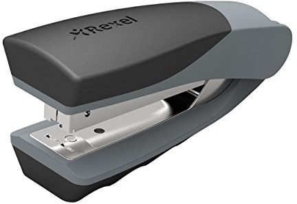 Rexel Centor Heftgerät mit Halbstabmagazin hochkant 65 mm Einlegetiefe 26/6 24/6 Kapazität 20 Blatt silber/schwarz