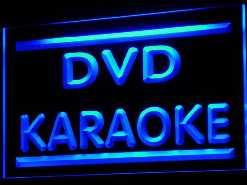 ADVPRO Cartel Luminoso i613-b DVD Karaoke Shop Open Display Neon Light Sign