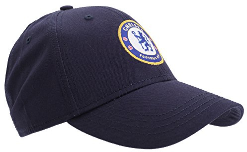 Chelsea FC Unisex Baseball Kappe mit Club Wappen (Einheitsgröße) (Marineblau)