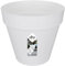 elho Loft Urban Rund 20 - Blumentopf für Außen - Ø 19.3 x H 17.5 cm - Weiß/Weiss