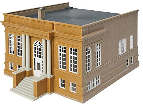 Walthers Cornerstone HO Scale Model Public Library Kit, 8-1/2 x 6-1/2 X 4-3/4 21.5 x 16.5 x 12cm