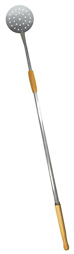 MILLE Articolo da Forno - Pala per Pizza Forata, Rotonda Piccola, Diametro 18 cm - Lunghezza 170 cm