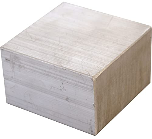 STUBAI 252111 WoodRepair Alu-Kühleisen, Abkühlblock 50 mm x 50 mm, zum kühlen vom flüssigen Astfüller/Holzkitt bei Holzreparaturen/schäden