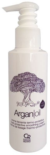 Aceite de Argán - Crema Alisadora Termo-Protectora - Bálsamo de Tratamiento Capilar Profesional con Aceite de Argán - Alisa y Protege tu Cabello de la Plancha - 125 ml