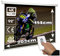 Pantalla de proyeccion electrica 92 para proyector, cajetin de Acero Lacado en Blanco, Pantalla para proyector motorizada con Mando inalambrico, Compatible con HD, 1080p, 4K (92 Pulgadas 16:9)