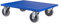 BB-Verpackungen 1x Profi-Möbelroller Big 300kg 800 x 500 x 165 mm (1 Stück) | extrem stabil, wendiges Rollbrett, Antirutschbelag Transportroller und spurloses Rollverhalten