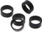 ONLYKXY 200 Pieces Silicone Cable Ties, Data Lines Silicone Cord Ties, Reusable Rubber Rings, Power Cable Tie Straps, Elasticity Coil Ring, Rubber Bands