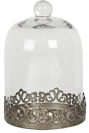 Clayre & Eef Glasglocke Ø 14x20 cm 6GL2819