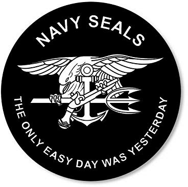 Sticker-Designs 10cm! Klebe-Folie Wetterfest Made-IN-Germany Navy Seals The ONLY Easy Day was Yesterday Trident UV&Waschanlagenfest Auto-Aufkleber Profi-Qualität! F900