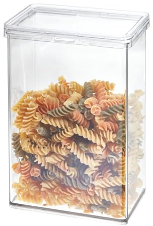 iDesign The Home Edit Series, Recipiente de plástico reciclado con tapa-Grande