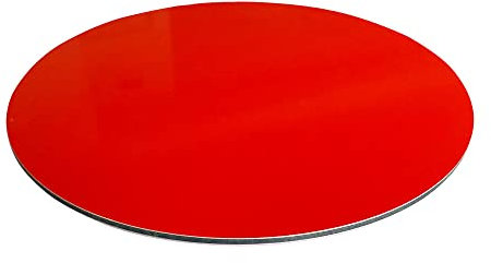 Panneau Composite Aluminium Couleur 3 mm Rond. Plaque aluminium Composite. Plaque Alu Couleur Ronde 3 mm. Composite Aluminium Couleur - Diamètre 800 mm - Rouge