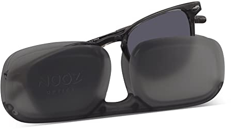 Nooz Sunglasses polarized for Men and Women - 100% UV protection - Dark Grey Colour - with Compact Case - DINO Collection