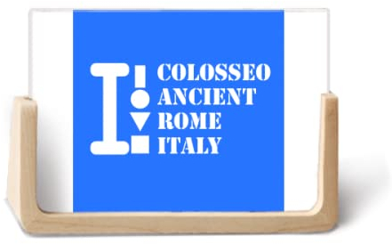 Colosseo Fotorahmen, antikes Römisches Italien, Holz, Tischdekoration