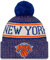 New Era Unisex-Erwachsene NBA Offizielle Sport-Strickmütze Sideline Bündchen Strickmütze Pom Beanie Hat, New York Knicks, Einheitsgr��e