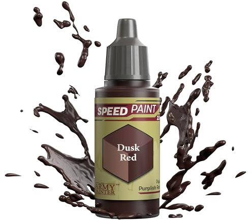 The Army Painter Speedpaint Dusk Red 2.0, Single Acrylic Paint 18ml One-coat Painting Soloution For Fantasy Tabletop Miniatures Like Warhammer 40k and Dungeons And Dragons Figures