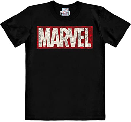 Logoshirt® Marvel Comics Marvel Logo Comic Block T-Shirt Damen & Herren XXL