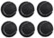 XIAOJUN Packung mit 6 Tennisbällen, elastisch, verschleißfest, 66 mm, praktischer Tennisball für Anfänger, Schwarz