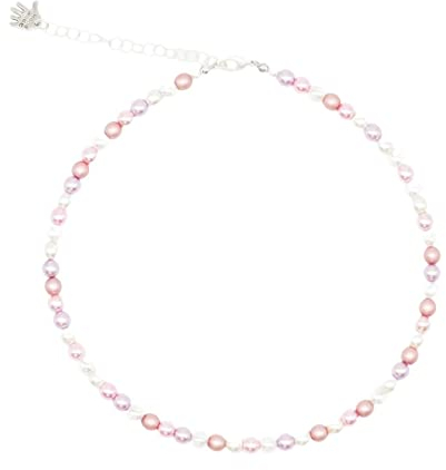 Feliss Handmade: Ketten aus Perlen, Halskette Damen. Statement Kette 45 cm lang. Choker Halsband, aesthetic Necklace Schmuck. Beads Perlenkette für Frauen in bunt mit Glasperlen (Candy Pearls)