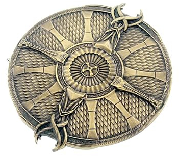 Superbuybox God of War Ragnarök Kratos Guardian Shield Action Figuren Spiel Spielzeug Sammlung Schlüsselanhänger Geschenk Schreibtisch Dekoration Rucksack Anhänger Geschenk, Mehrfarbig, Small