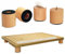 laffeya Beech Wood Cutting Board Feet, Chopping Board Feet, Cutting Board Feet with Non Slip Pads, Create More Storage Space & Elevate Cutting Board