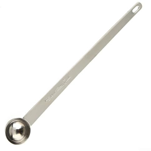Hasaller Ensemble de cuillères graduées en acier inoxydable pour mesurer le café, assaisonnement, poudre, farine (5 ml)