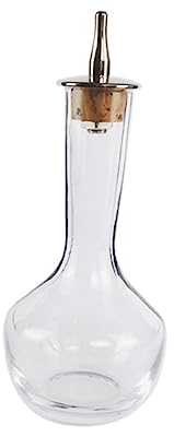 ABOOFAN Kristallglas Absinthspender Mit Farbigem Flaschenverschluss Bruchsicherer Glasbehälter Für Whiskey Vodka Und Cocktails Handliche Trinkflasche Für Zuhause Bar Und Party