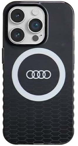 Audi IML Big Logo Case Hülle für iPhone 14 Pro 6.1 Schwarz hardcase AU-IMLMIP14P-Q5/D2-BK