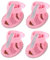 SEWOART 4stücke Hundeschuhe Sommerliche Atmungsaktive Hundesandalen Mit Flexiblem Sohlen-Schutz Für Haustiere Rosa Pfotenschutz Für Heiße Oberflächen Und Strand